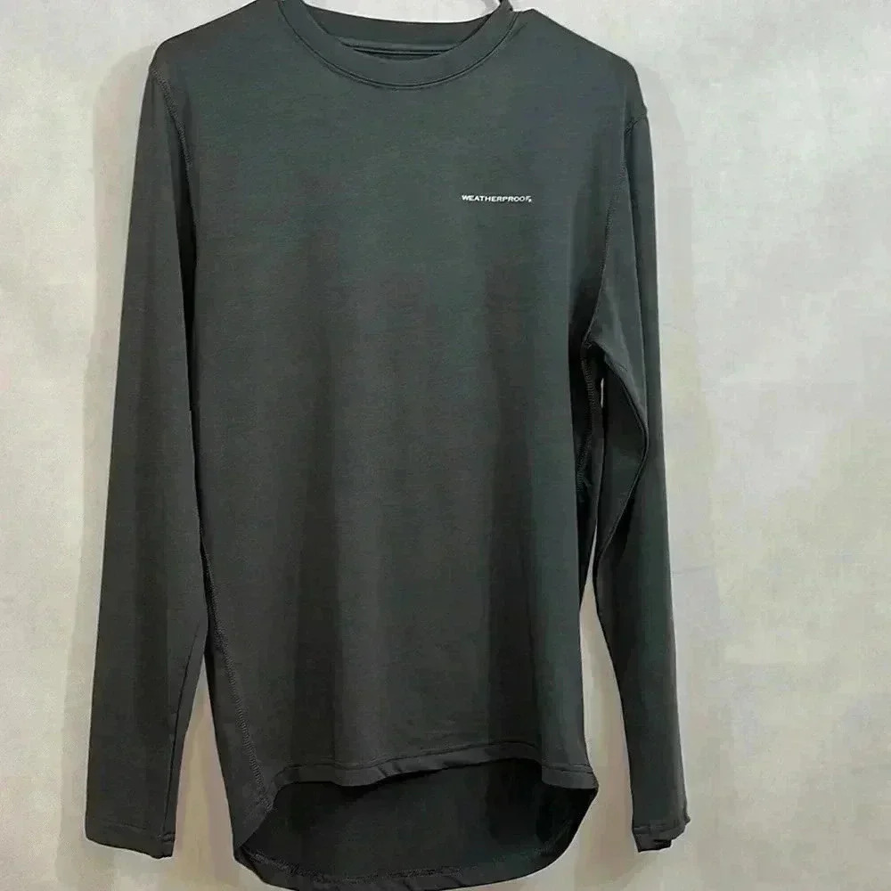 Weatherproof Men's Thermal Gray T-Shirt Large